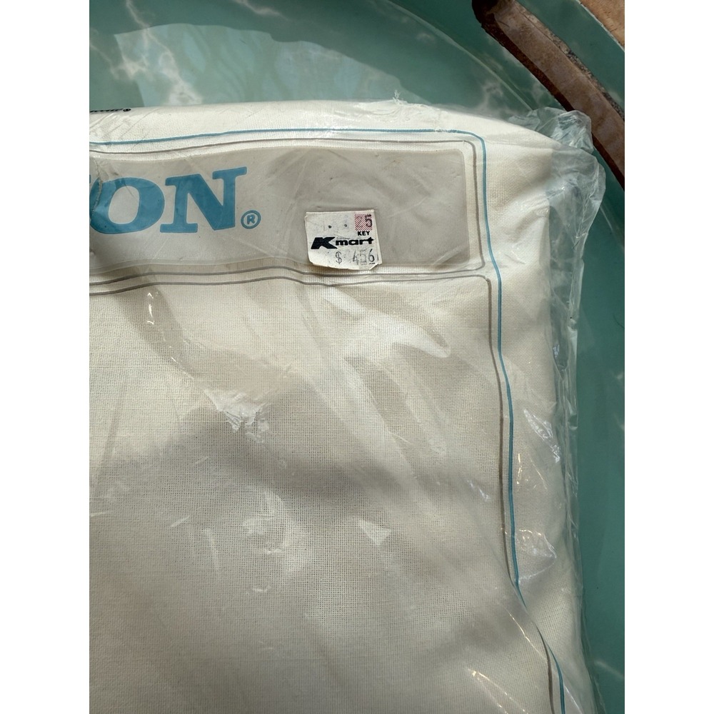 Cannon Monticello Twin Fitted Ivory Sheet No Iron Percale Vintage New Old Stock - Picture 4 of 6